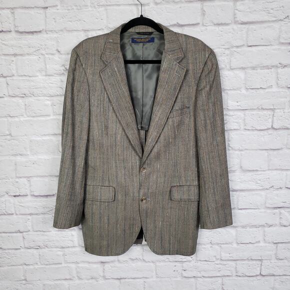 Vintage Brooks Brothers BROOKSGATE long-sleeved button-down check shirt, men's size small cotton white type Vintage Second Hand